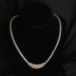 Sterling Silver Serpentine Necklace